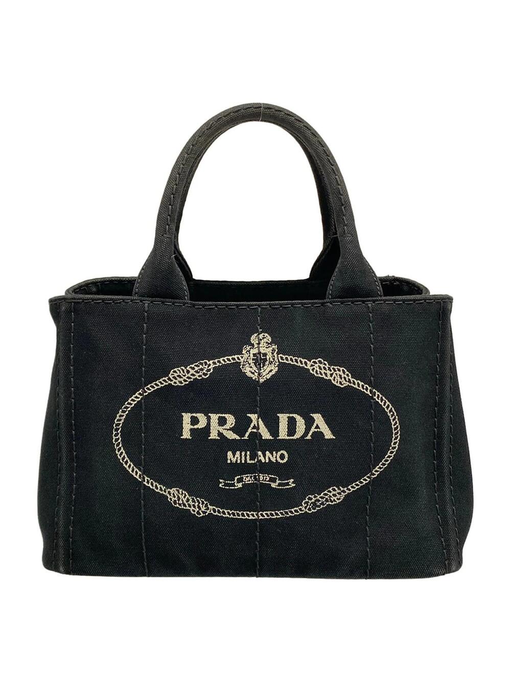 Prada Canapa Black Canvas Tote Bag #283922P72B